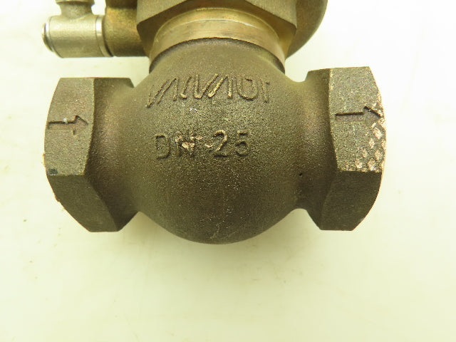 Valvaut Effepi Z200306E Pneumatic Air Controlled Globe Valve 1" NPT DE Bronze