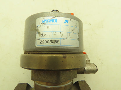 Valvaut Effepi Z200306E Pneumatic Air Controlled Globe Valve 1" NPT DE Bronze