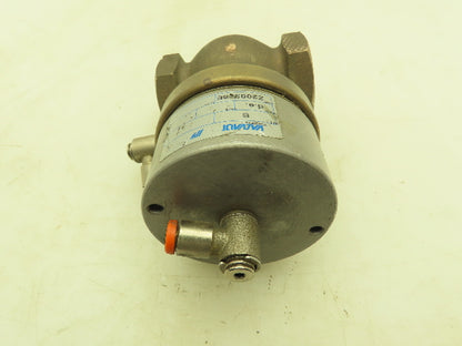 Valvaut Effepi Z200306E Pneumatic Air Controlled Globe Valve 1" NPT DE Bronze