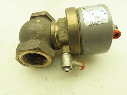 Valvaut Effepi Z200306E Pneumatic Air Controlled Globe Valve 1" NPT DE Bronze