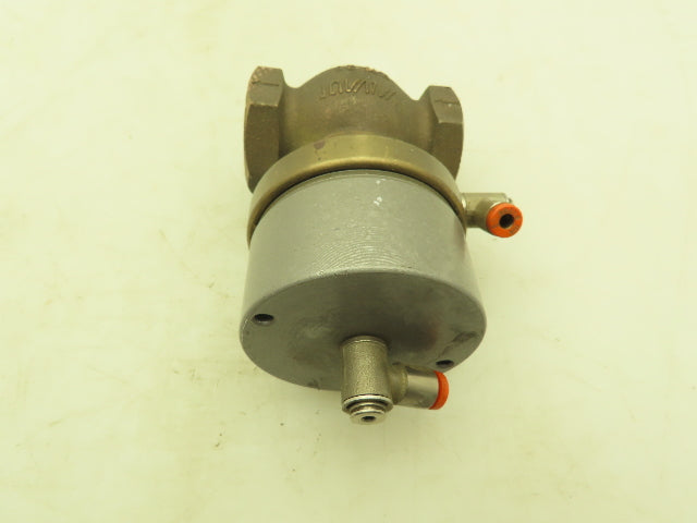 Valvaut Effepi Z200306E Pneumatic Air Controlled Globe Valve 1" NPT DE Bronze
