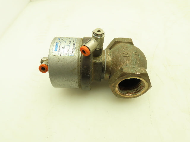 Valvaut Effepi Z200306E Pneumatic Air Controlled Globe Valve 1" NPT PTFE Bronze