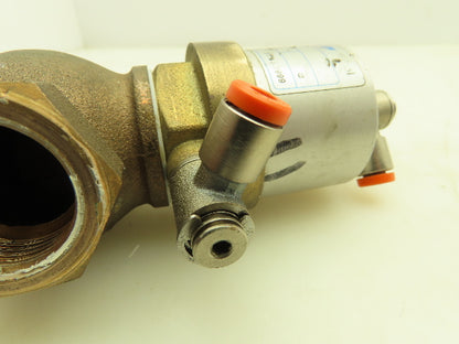 Valvaut Effepi Z200206E Pneumatic Controlled Globe Valve 3/4" NPT PTFE Bronze