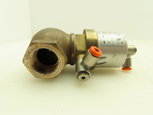 Valvaut Effepi Z200206E Pneumatic Controlled Globe Valve 3/4" NPT PTFE Bronze