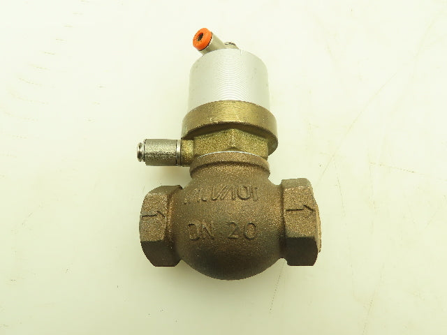Valvaut Effepi Z200206E Pneumatic Controlled Globe Valve 3/4" NPT PTFE Bronze