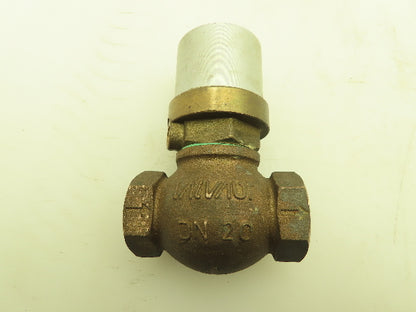 Valvaut Effepi Z200206 Pneumatic Air Controlled Globe Valve 3/4" NPT PTFE Bronze
