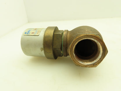 Valvaut Effepi Z200206 Pneumatic Air Controlled Globe Valve 3/4" NPT PTFE Bronze