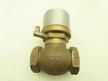 Valvaut Effepi Z200506E Pneumatic Controlled Globe Valve 1-1/2" NPT PTFE Bronze