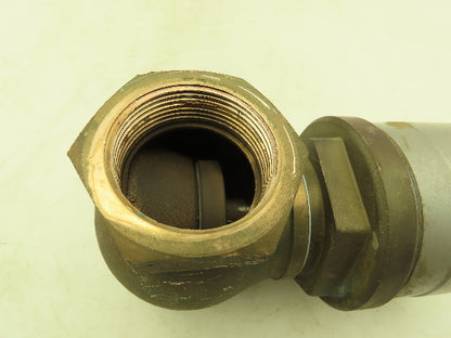 Valvaut Effepi Z200506E Pneumatic Controlled Globe Valve 1-1/2" NPT PTFE Bronze