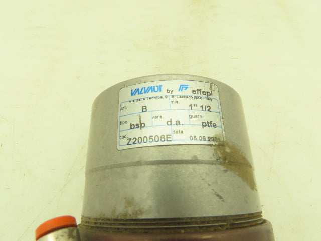 Valvaut Effepi Z200506E Pneumatic Controlled Globe Valve 1-1/2" NPT PTFE Bronze