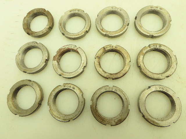 N-08 Bearing Locknut 1-9/16"   Lot of 12