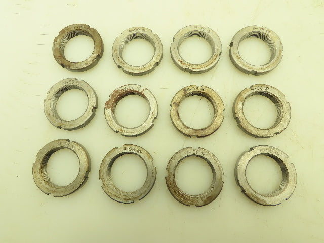 N-08 Bearing Locknut 1-9/16"   Lot of 12
