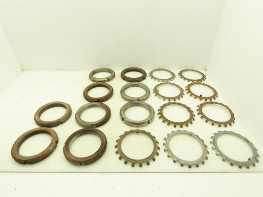 AN20 Bearing Locknut 3.9" Retaining Nut w/Washer W20   Lot of 9