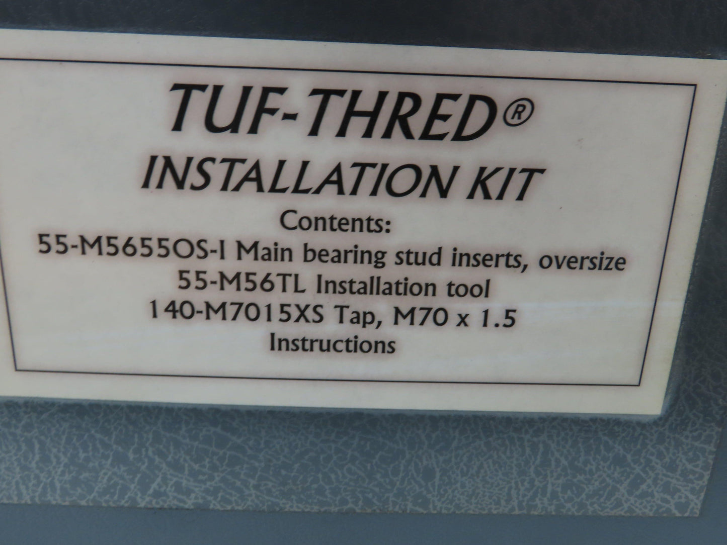 Tuf-thred M56-5.5 Thread Repair Kit Tap Bit M70-1.5 Inserts