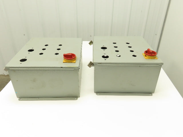 C & I Electrical Enclosure 16x14x8" Backplate Wall Mount 3Ph Disconnect Lot of 2
