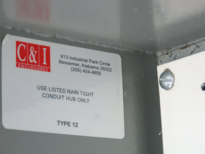 C & I Electrical Enclosure 16x14x8" Backplate Wall Mount 3Ph Disconnect Lot of 2