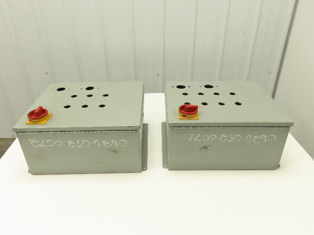 C & I Electrical Enclosure 16x14x8" Backplate Wall Mount 3Ph Disconnect Lot of 2