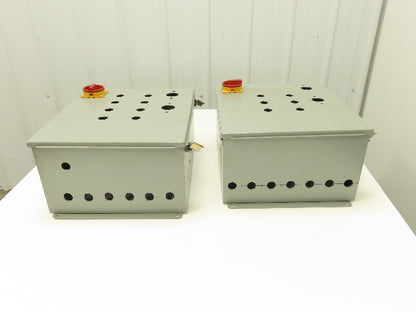 C & I Electrical Enclosure 16x14x8" Backplate Wall Mount 3Ph Disconnect Lot of 2