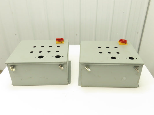 C & I Electrical Enclosure 16x14x8" Backplate Wall Mount 3Ph Disconnect Lot of 2