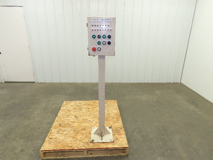 Pedestal Operator Station 12x10x6" Electrical Enclosure Pushbutton Estop