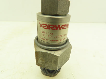 Yarway 730/740 AL Unibody Impulse Steam Trap Valve 1/2" 300 PSI