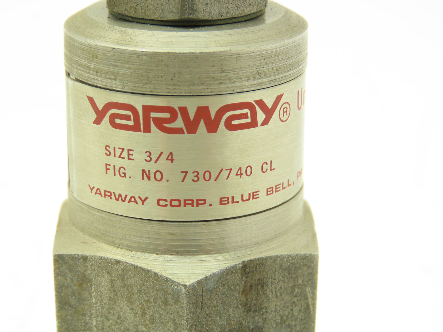 Yarway 730/740 CL Unibody Impulse Steam Trap Valve 3/4" 300 PSI