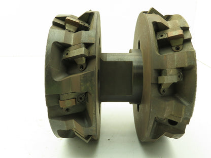 Greenleaf 2B 65638 Indexable Face Mill 8" Double Cutter 2.5" Arbor