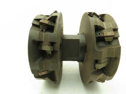 Greenleaf 2B 65638 Indexable Face Mill 8" Double Cutter 2.5" Arbor