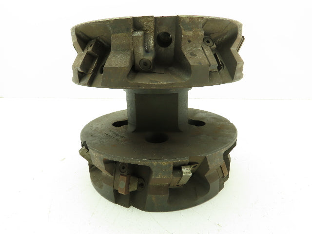 Greenleaf 2B 65638 Indexable Face Mill 8" Double Cutter 2.5" Arbor