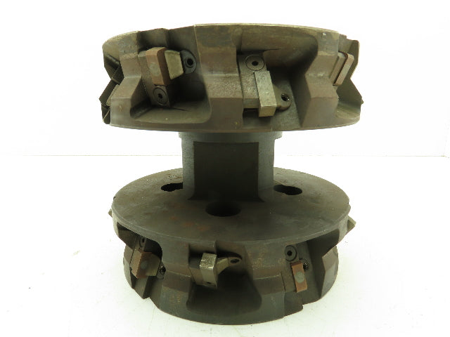 Greenleaf 2B 65638 Indexable Face Mill 8" Double Cutter 2.5" Arbor