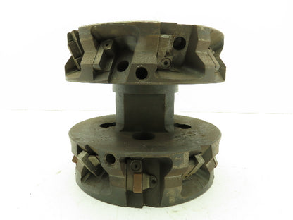 Greenleaf 2B 65638 Indexable Face Mill 8" Double Cutter 2.5" Arbor