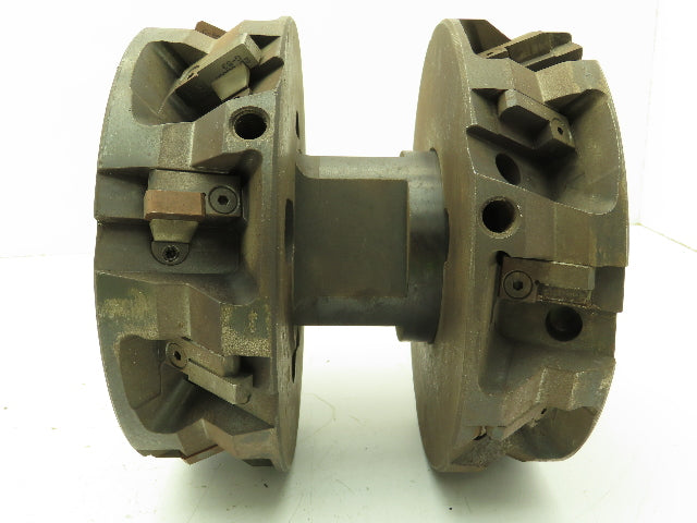 Greenleaf 2B 65638 Indexable Face Mill 8" Double Cutter 2.5" Arbor