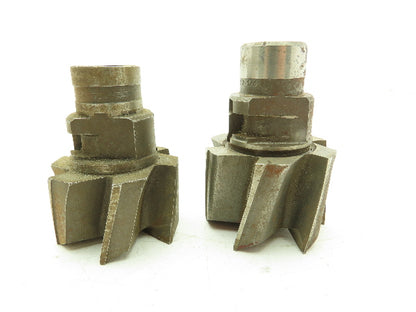 120-6212 Radial Drive Counterbore Reamer Drill  6-Flute 2-1/8" Cut Dia  LOT OF 2