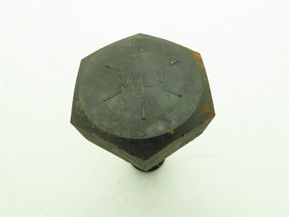1-1/2-6 x 4" Hex Head Cap Screw Bolt Gr 8 Full Thread UNC Black Oxide  Lot of 11