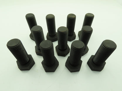 1-1/2-6 x 4" Hex Head Cap Screw Bolt Gr 8 Full Thread UNC Black Oxide  Lot of 11