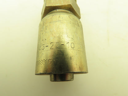 Parker 1D243-20-10 Crimp Fitting 5/8" Hose x M30 Metric L Male Rigid Lot of 6