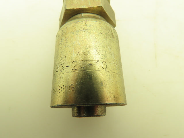 Parker 1D243-20-10 Crimp Fitting 5/8" Hose x M30 Metric L Male Rigid Lot of 6