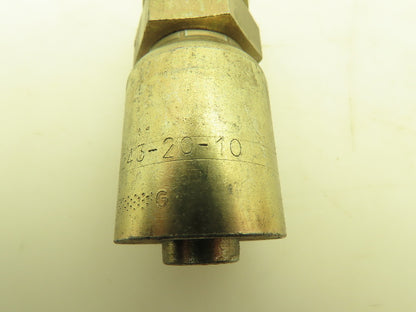 Parker 1D243-20-10 Crimp Fitting 5/8" Hose x M30 Metric L Male Rigid Lot of 6