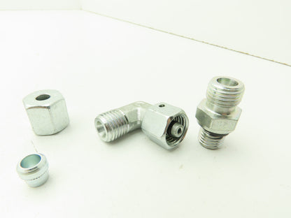 Parker Ermeto DIN Swivel 90° Elbow 6mm Tube x M14 Nut w/ M12 BSPP Lot of 11