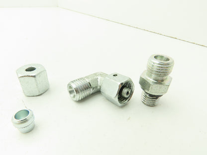 Parker Ermeto DIN Swivel 90° Elbow 6mm Tube x M14 Nut w/ M12 BSPP Lot of 11