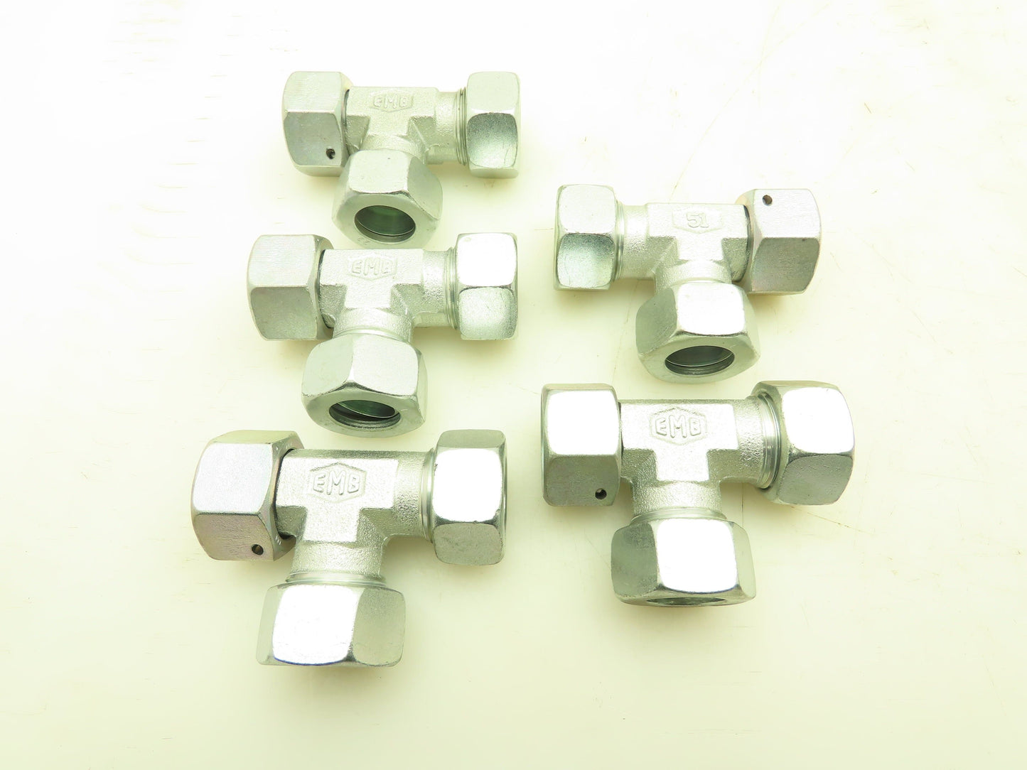 Parker Ermeto EL22LOMD Metric EO 24° Swivel Nut Run Tee 22mm Tube x M30 Lot of 5