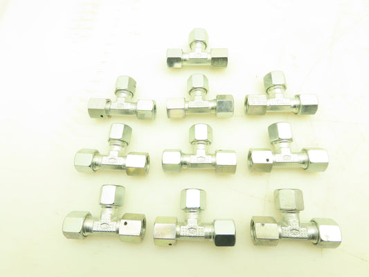 DS-VDDKO 10-L Metric EO 24° Swivel Nut Run Tee 10mm Tube x M16   Lot of 10