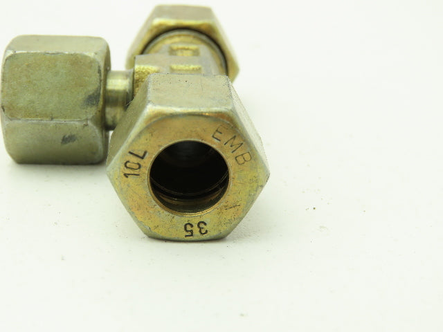 DS-VC 10-L Metric EO 24° Swivel Nut Branch Tee 10mm Tube x M16  Lot of 15