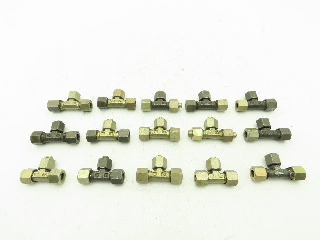 DS-VC 10-L Metric EO 24° Swivel Nut Branch Tee 10mm Tube x M16  Lot of 15