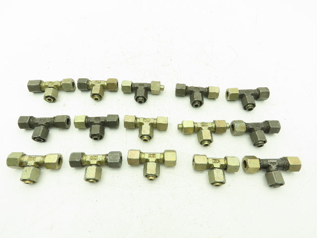 DS-VC 10-L Metric EO 24° Swivel Nut Branch Tee 10mm Tube x M16  Lot of 15