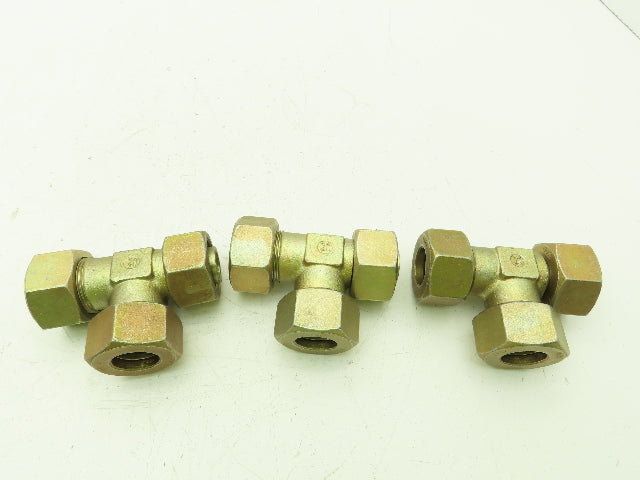 Voss S25 Metric EO 24° Swivel Nut Run Tee 25mm Tube x M36 Thread  Lot of 3