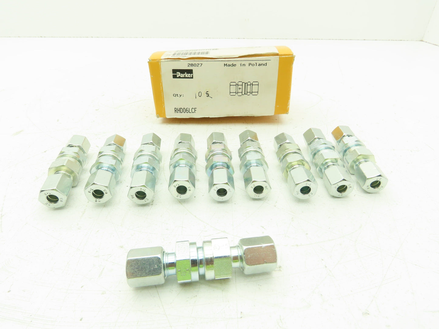 Parker Ermeto RHD06LCF EO DIN Non Return Valve 6mm Tube Fitting  Lot of 10