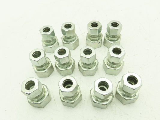 Parker 15-L EO 24° Metric Reducer 15mm Tube x M30 Swivel O-Ring  Lot of 12