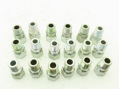 Parker EMB GE15L1/2NPT EO 24° Male Stud Connector 15mm Tube x 1/2" NPT Lot of 18