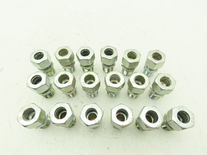 Parker EMB GE15L1/2NPT EO 24° Male Stud Connector 15mm Tube x 1/2" NPT Lot of 18